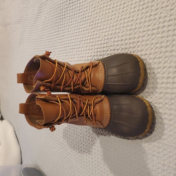L.L. Bean Tan & Brown Rain/Snow Boots/Sturdy Sole & Comfortable (30) - Picture 1 of 10